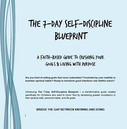 The 7-Day Self Discipline Blueprint